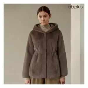 [ab.plus] 페이크 퍼 허리 스트링 후드 자켓 (LSA1MF31A)