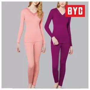 BYC 여성 60수 양면내의 레이스 상하세트 봄내복 DCS5093