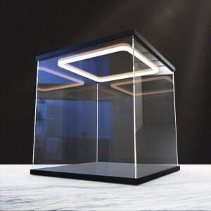 4COLOR 피규어장식장 핫토이 자동차 35X30CM 보관함 LED 레고 스피드 아크릴