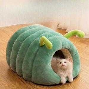 30 023송충이오렌지 고양이모양 애완견 푹 겨울집 야외 액세 이내 S 모양 소형 애벌레 플래그 6근 40 포근한 고양이숨숨집 20 고양이둥지