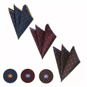 플라워 행커치프 꽃 손수건 무늬 넥타이 미니 패 브릭 머리띠 장식품 소품 랜드 식물