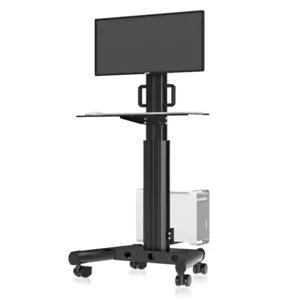 상하 모니터 듀얼 스크린 트롤리 키보드 노트북 세로형 벽면 거치대 스탠드형