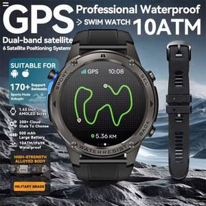 2025 화웨이 새로운 군용 스마트 시계 내장 GPS 나침반 고도계 10ATM 방수 스포츠 Smartwatch 남성 음성 통화 지원