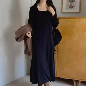 [아이우먼] 기모사각플레어원피스 RDX071M601 빅사이즈