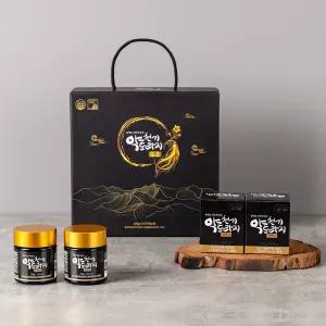 [웰스앤헬스] 천기 약도라지 진액고 100g 2병 선물세트 (천연 옻칠 우드 스푼 증정)