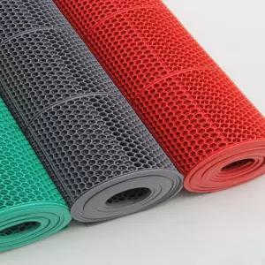 바닥 고무시트 산업용 벌집 출입구 격자롤 롤매트 PVC