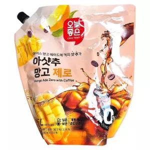 오늘좋은 아샷추 망고 제로 1.5L 파우치
