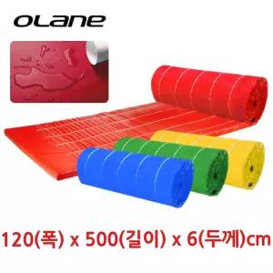 오레인 학교 체육관 휠타 포타린 매트 매트리스 120x500x6cm 실내체육교구