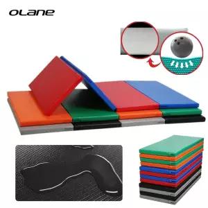 오레인 국산 경량 타포린 고밀도 4단 접이식 헬스 매트리스 학교 어린이집