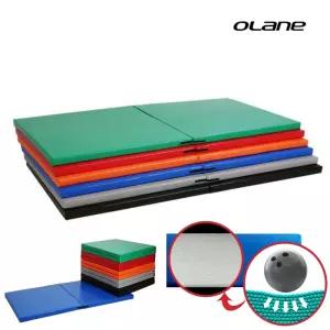 오레인 국산 경량 타포린 고밀도 2단 접이식 헬스 매트리스 체육교구 학교