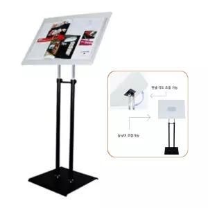 국산 회사 세미나 대형홀 각도x높이조절 두폴 블랙 철제 강연대 컨벤션 학생용