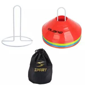 민첩성 스텝 트레이닝 칼라 접시콘 40개입 가방세트 유아체육 초등학교 축구