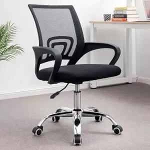 팔걸이의자 레스트온 사무용 의자(블랙) 높이조절 높이조절의자