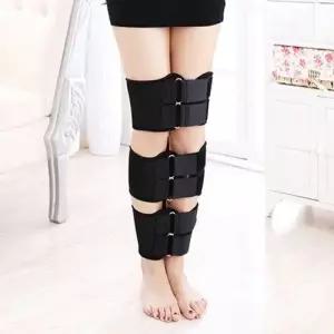 다리 벨트 오다리 교정기 휜다리 보조 밴드 자세 교정용 3중 지원 WFJF4UI