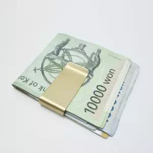 무광 골드 메탈 머니클립 남자머니클립 남성머니클립 지폐홀더 지폐클립 머니크립