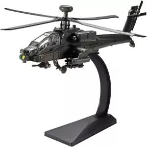 AH-64 헬리콥터 모형 비행기 빛과 소리를 갖춘 1/64 스케일 합금 군사 공격 군인 애호가들이 수집하고