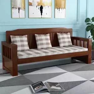 벤치형소파 평상형 거실 3인용 나무쇼파 등받이 의자