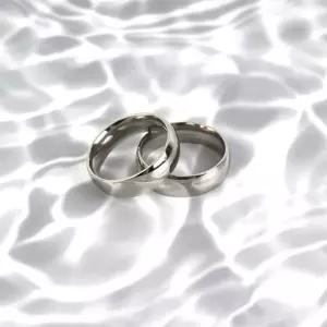 커플반지 은색 써지컬스틸 티타늄반지-WFIDVES