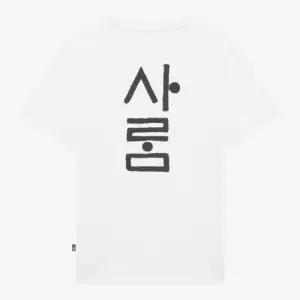 노스페이스 thenorthface NT7UR60B 한글 반팔 티셔츠WHITE