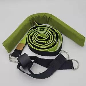 문틀 플라잉요가 스트랩 그린 운동기구 스트레칭-WFIIZXI