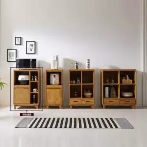 퍼스웰 그린 고무나무원목 UV코팅 선반형 600렌지대 1개(GB_032)