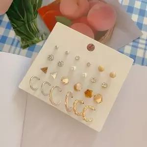 진주 볼 링 귀걸이세트 여성용 24pcs 심플 액세서리-WFIK69Q