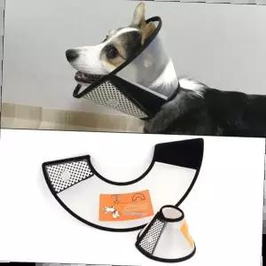 목보호대 애완용 프로텍션 커버 반투명 애견 애완용목보호대 깔대기 카라