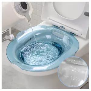 가정용 좌욕기 눈금자표시 2500ml 대용량 수조 물빠짐 구멍 내열PET소재