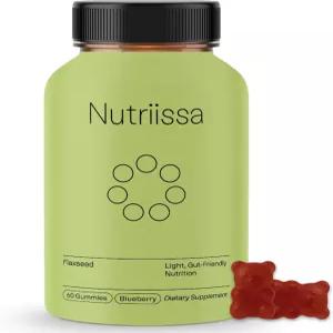 뉴트리사 아마씨 구미 ？ 소화 및 오메가 지원 EPEB 순도 효능 인증 블루베리 맛 60개