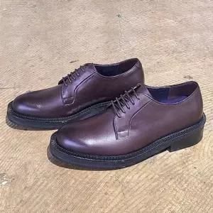 수제화 남성 이태리카프 U팁 와인 정장구두 통-WFIN0RB