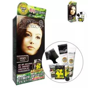 헤어염색약 민들레 헤어비비 순한염색 진한갈색 80g