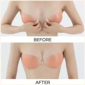 [하프클럽/셀러허브_여성트랜드패션]오프숄더 앞후크 누드브라 실리콘브라