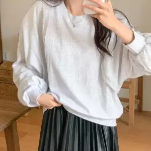 /옷자락 여자 레이어드 볼레로 오버핏 무지 맨투맨