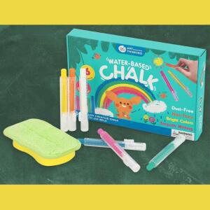 먼지No 유아 칠판 색깔 분필홀더6색+지우개 그림그리기 미술놀이 집콕놀이