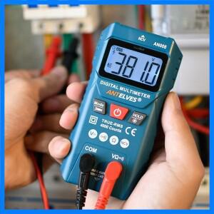 AN008 스마트 디지털 멀티미터 AC/DC 전압 저항 연속성 측정 테스터 자동 인식 기능이 있는 NCV 멀티미터