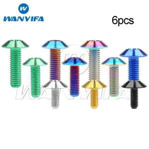 Wanyifa 티타늄 볼트  바이크 오토바이 자전거 디스크 브레이크 로터  우산 Torx 헤드 나사  M4  M5  M6x10