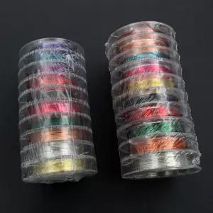 얇은철사 10 롤 100m 한 세트 쥬얼리 03 04 와이어 구슬 결 For Makings