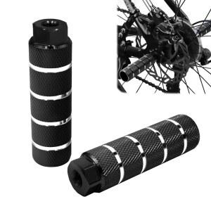 알루미늄 합금 자전거 페그, 미끄럼 방지 리드 풋 페그 2개, 산악 뒷좌석 자전거용 3/8인치 액슬, 휠 스터드, 페달 거치대 장착