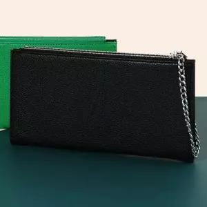 클러치백 체인줄 지갑 장지갑 미니 가방 블랙 남녀공용클러치백