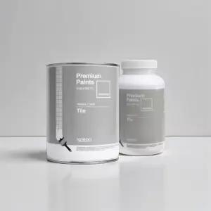 타일 전용 페인트 주방 욕실 화장실 셀프 리폼 유광 친환경 타일 페인트 0.75L 화이트