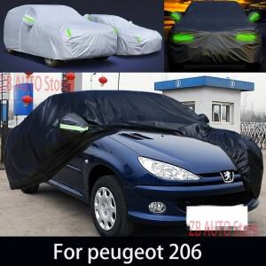 [호환품]푸조 호환 206 야외 전체 차량 보호 커버 스노우 햇빛가리개 방수 방진 외부 자동차 액세서리