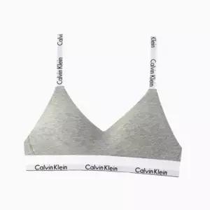 [Calvin Klein]UNDERWEAR CK 여성 로고 브라렛 브라 QF7059 GREY 697829