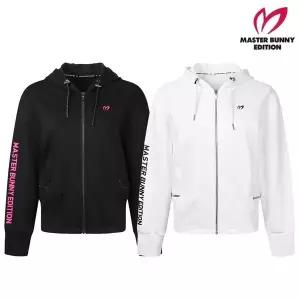 MASTER BUNNY 여성 골프 소매 레터링 고신축 후드 져지 집업 421C1JP CA3584717