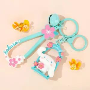 산리오 그네 피규어 키링-시나모롤캐릭터팬 팬시 문구 패션소품 어린이액세서리 유아동 키링 캐릭터링