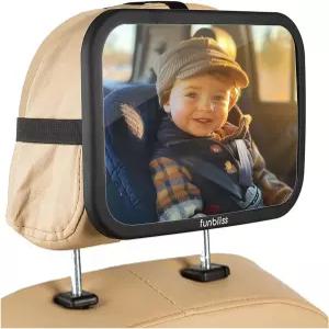 프리미엄 매트 마감 초고화질 PMMA 소재 안전 및 파손 방지 기능을 갖춘 가장 안정적인 뒷좌석 거울 블랙