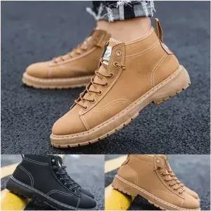 남자 캐주얼 로우 2컬러 스티치 배색 단화 키높이워커 신발 웰트화