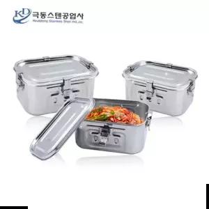 김치통 극동 스텐 사각 1호