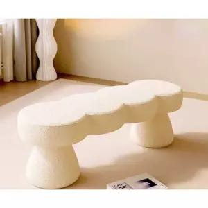 감성 벤치 구름 양털 소파 인테리어 벤치의자 북유럽 카페 휴게실