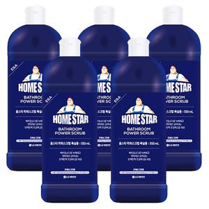 홈스타 파워스크럽 욕실용 550ml x 5개 욕실 화장실 청소 찌든때 물때 세제 세정제