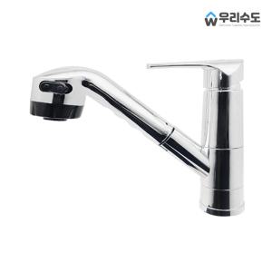 우리수도 AD 원홀 싱크대 대붙이 자바라 주방수전